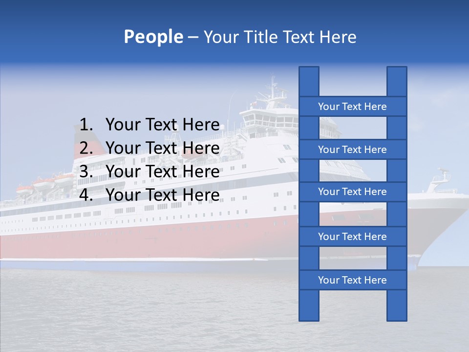 Passenger Porthole Waves PowerPoint Template
