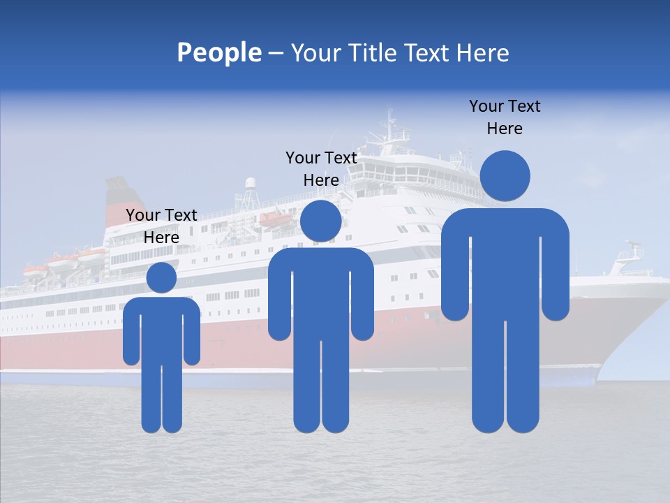 Passenger Porthole Waves PowerPoint Template