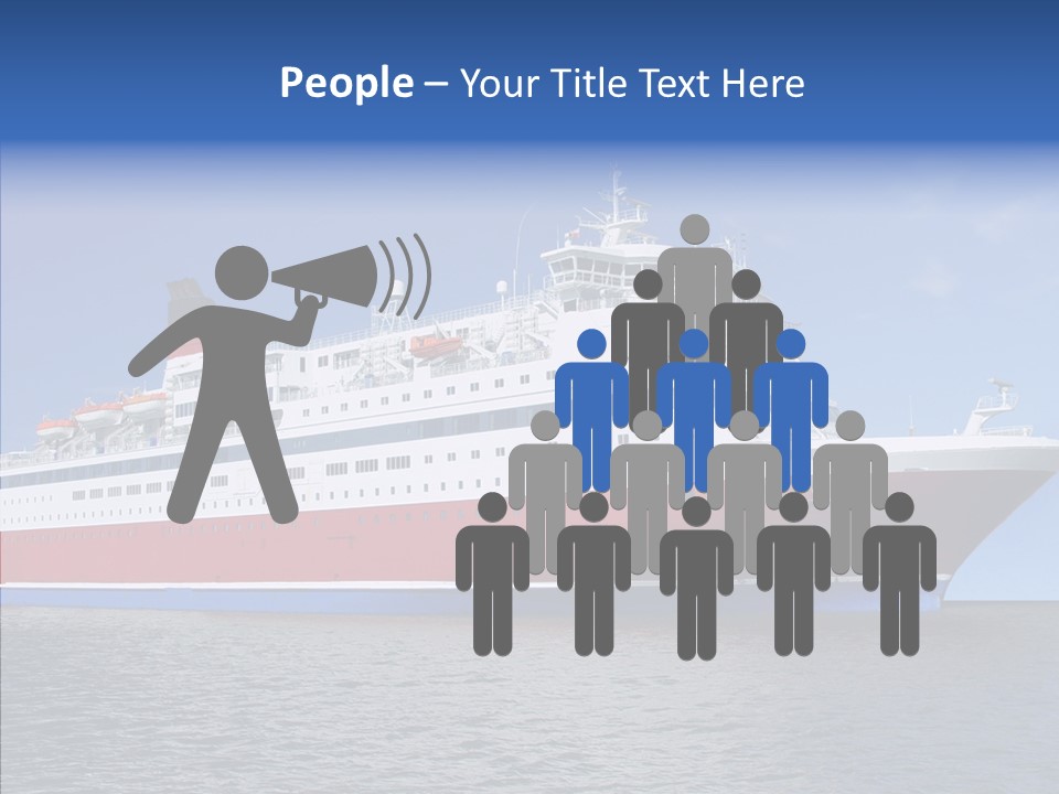 Passenger Porthole Waves PowerPoint Template