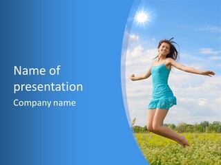 Joy Young Happiness PowerPoint Template