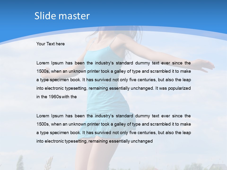 Joy Young Happiness PowerPoint Template