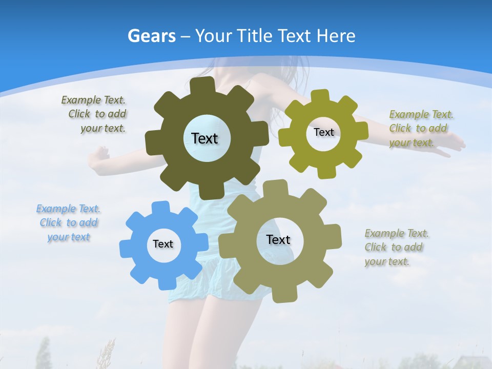 Joy Young Happiness PowerPoint Template