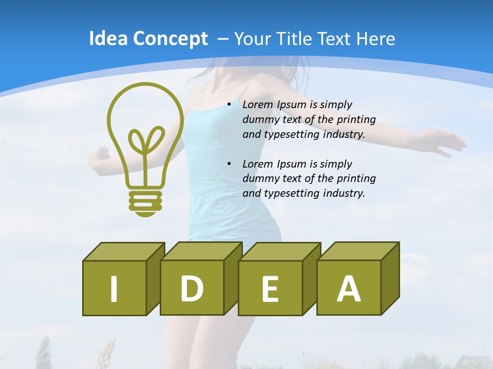 Joy Young Happiness PowerPoint Template