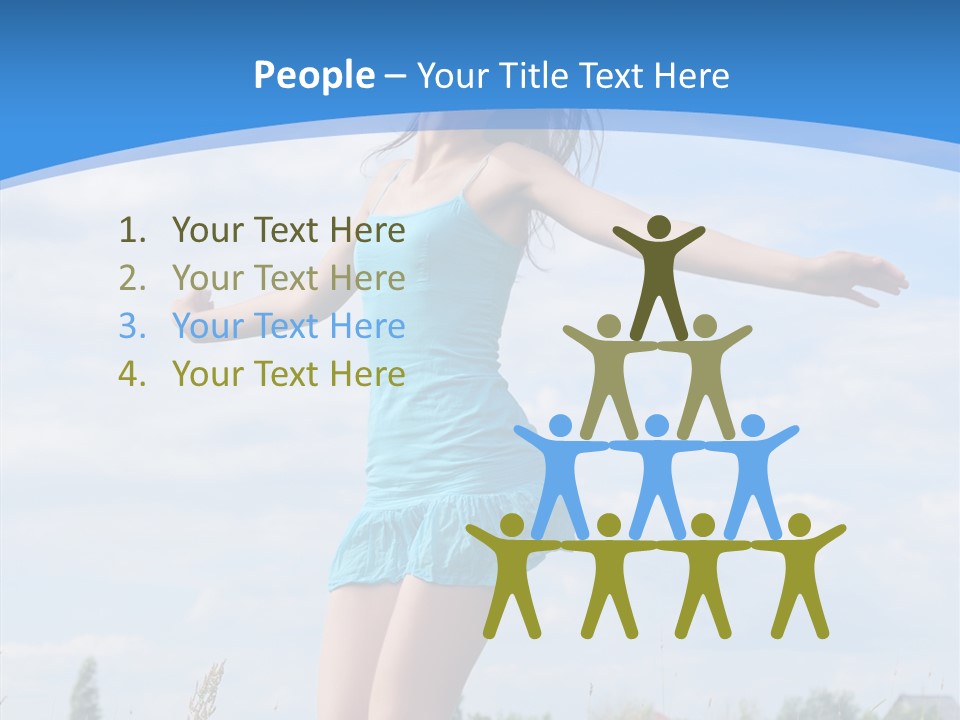 Joy Young Happiness PowerPoint Template