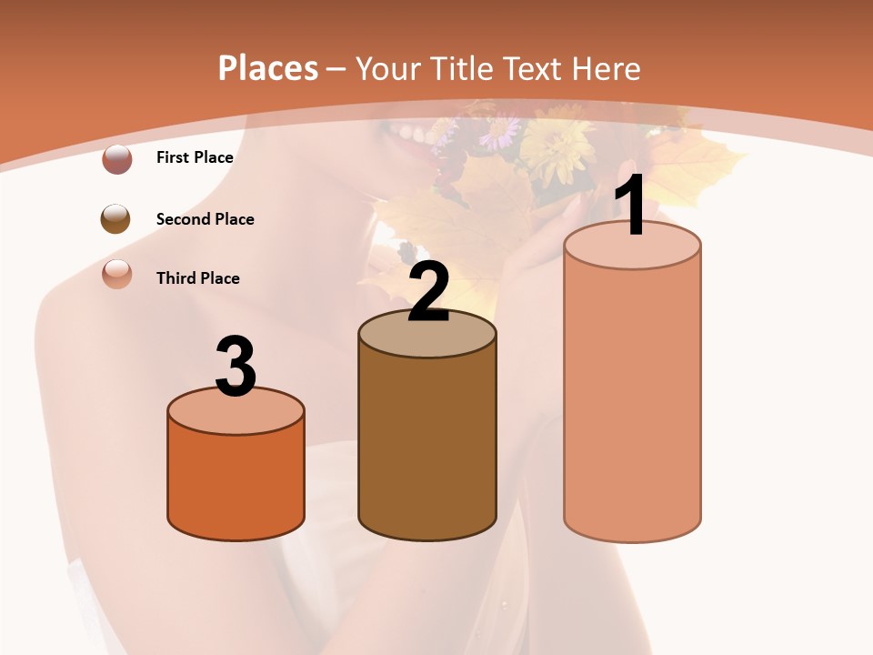 Hairstyle Flower Cheerful PowerPoint Template