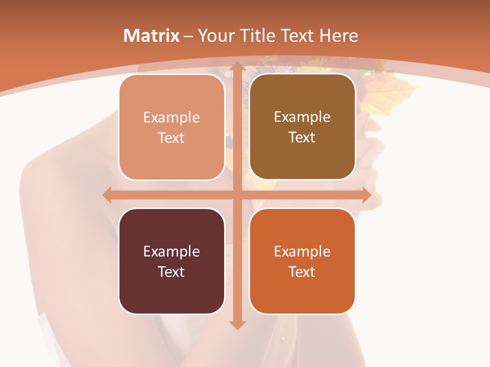 Hairstyle Flower Cheerful PowerPoint Template