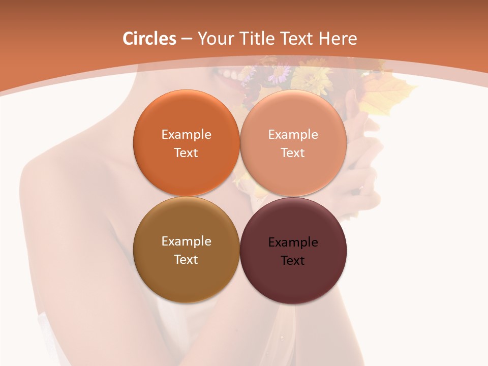 Hairstyle Flower Cheerful PowerPoint Template