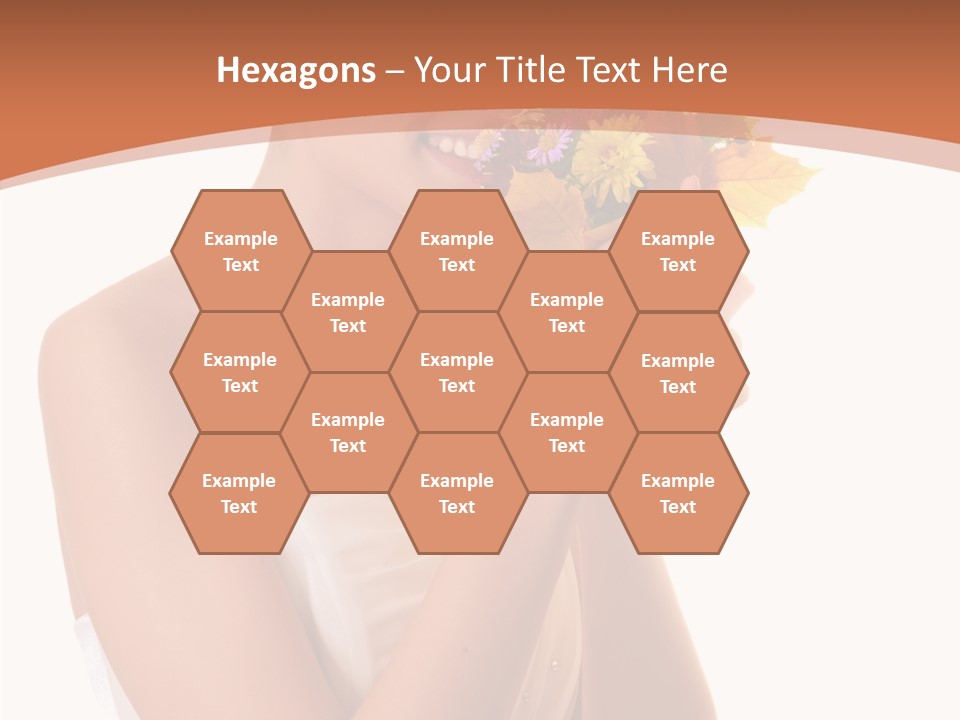 Hairstyle Flower Cheerful PowerPoint Template