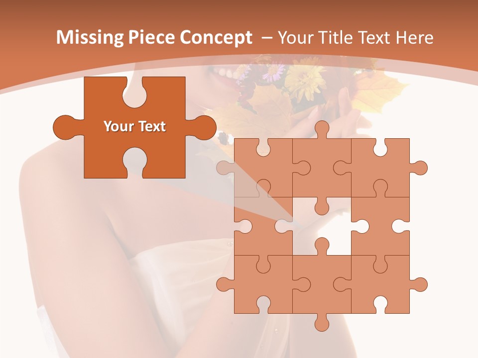 Hairstyle Flower Cheerful PowerPoint Template