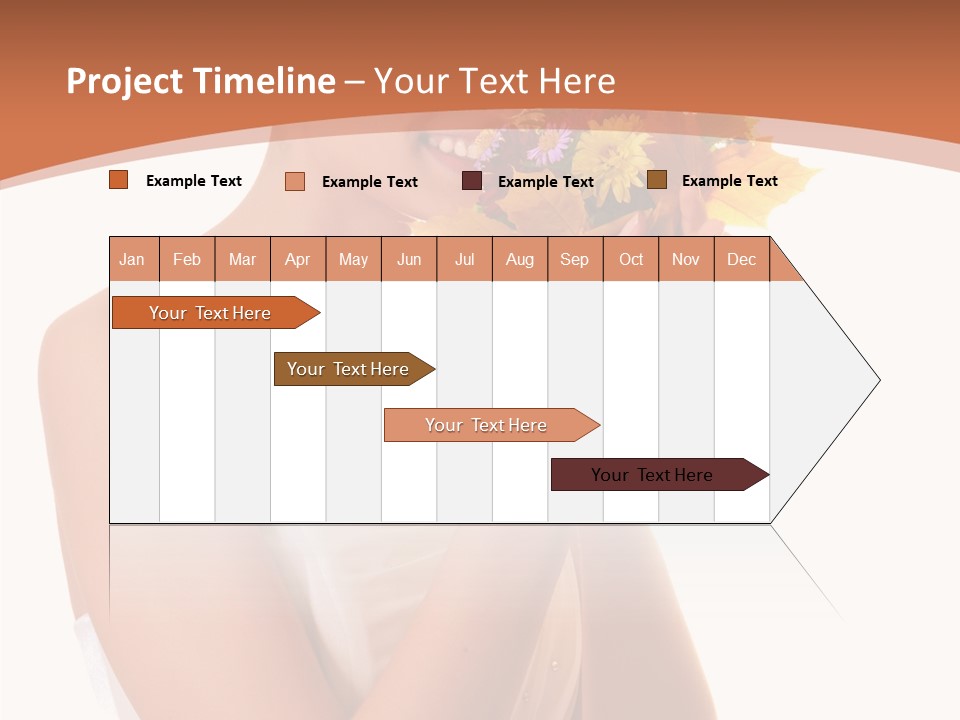 Hairstyle Flower Cheerful PowerPoint Template