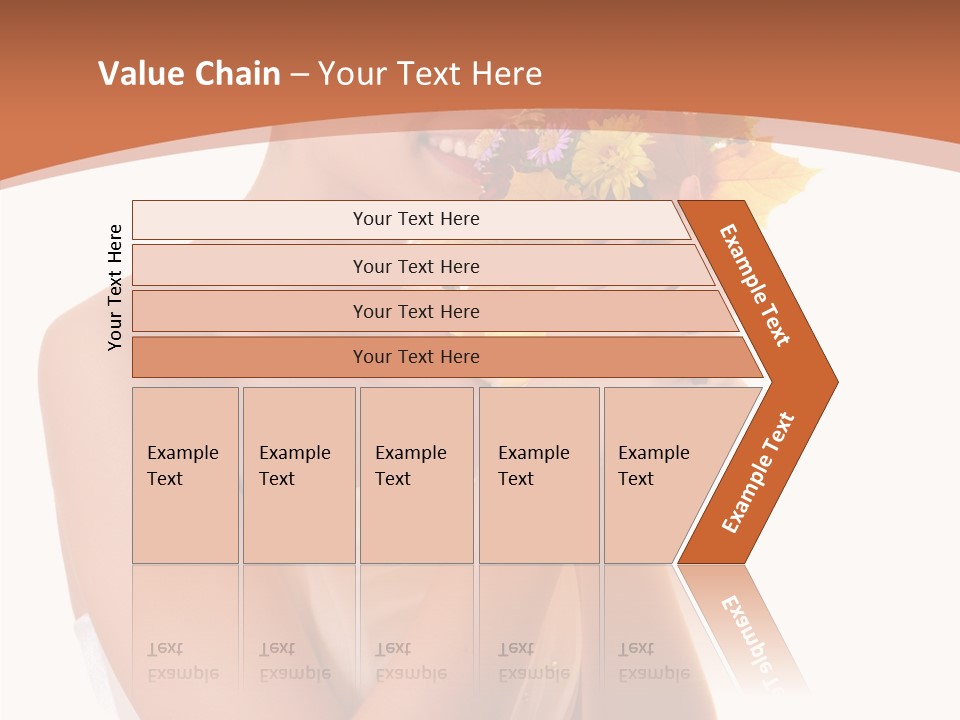 Hairstyle Flower Cheerful PowerPoint Template