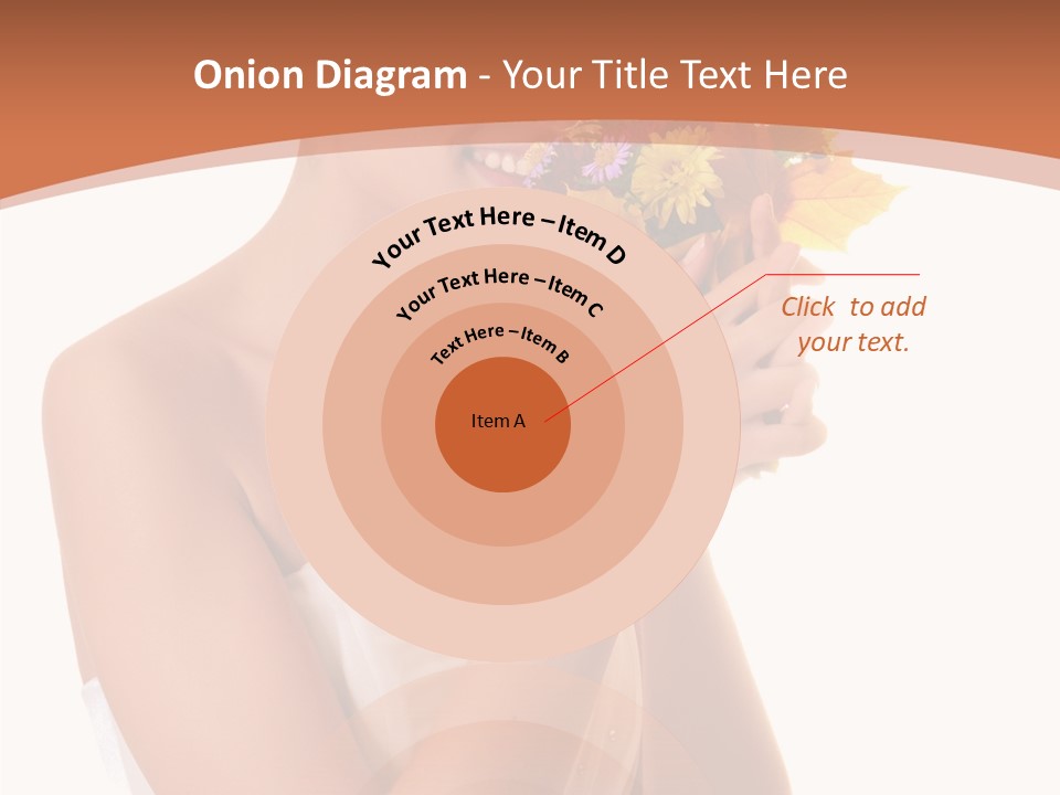 Hairstyle Flower Cheerful PowerPoint Template