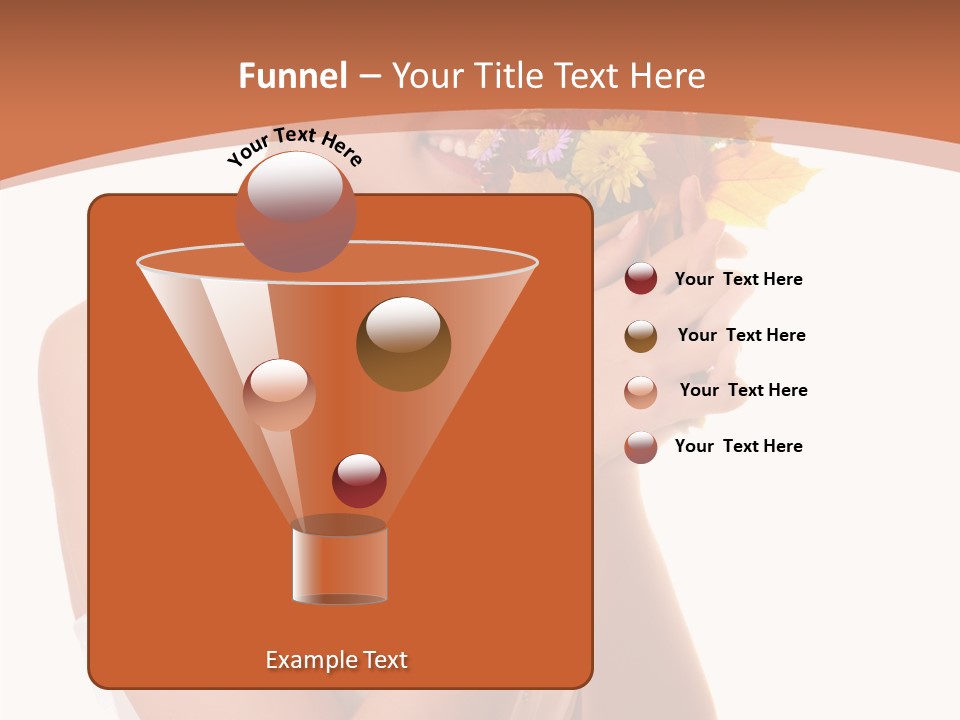 Hairstyle Flower Cheerful PowerPoint Template