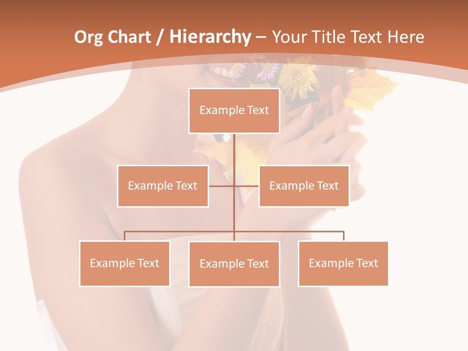 Hairstyle Flower Cheerful PowerPoint Template