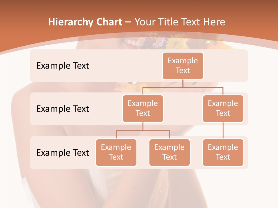 Hairstyle Flower Cheerful PowerPoint Template