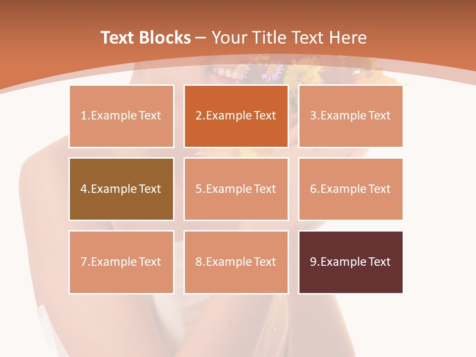 Hairstyle Flower Cheerful PowerPoint Template