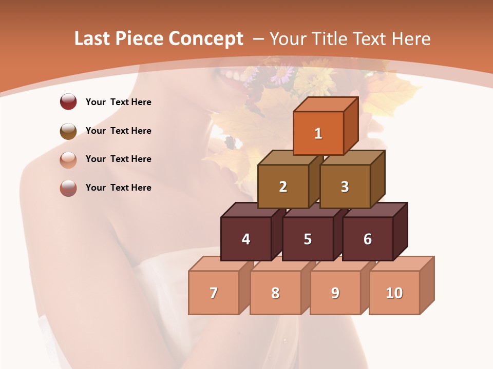 Hairstyle Flower Cheerful PowerPoint Template