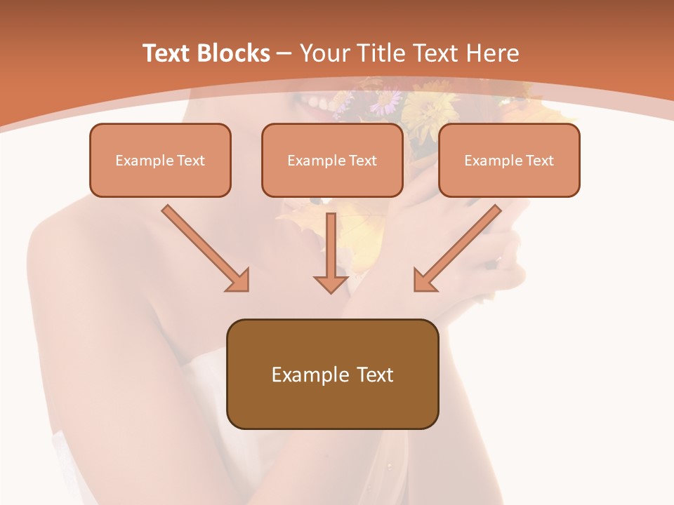 Hairstyle Flower Cheerful PowerPoint Template