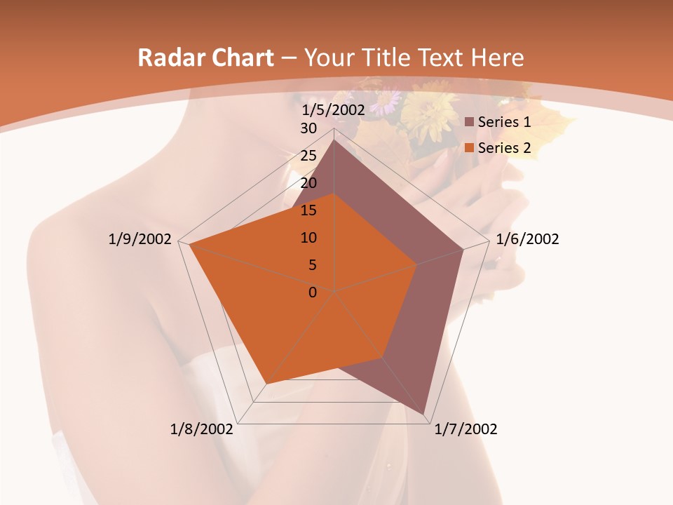 Hairstyle Flower Cheerful PowerPoint Template