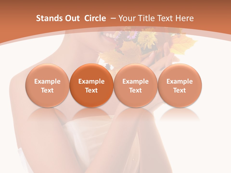 Hairstyle Flower Cheerful PowerPoint Template