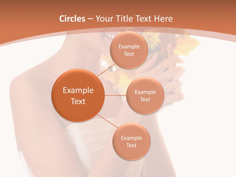 Hairstyle Flower Cheerful PowerPoint Template