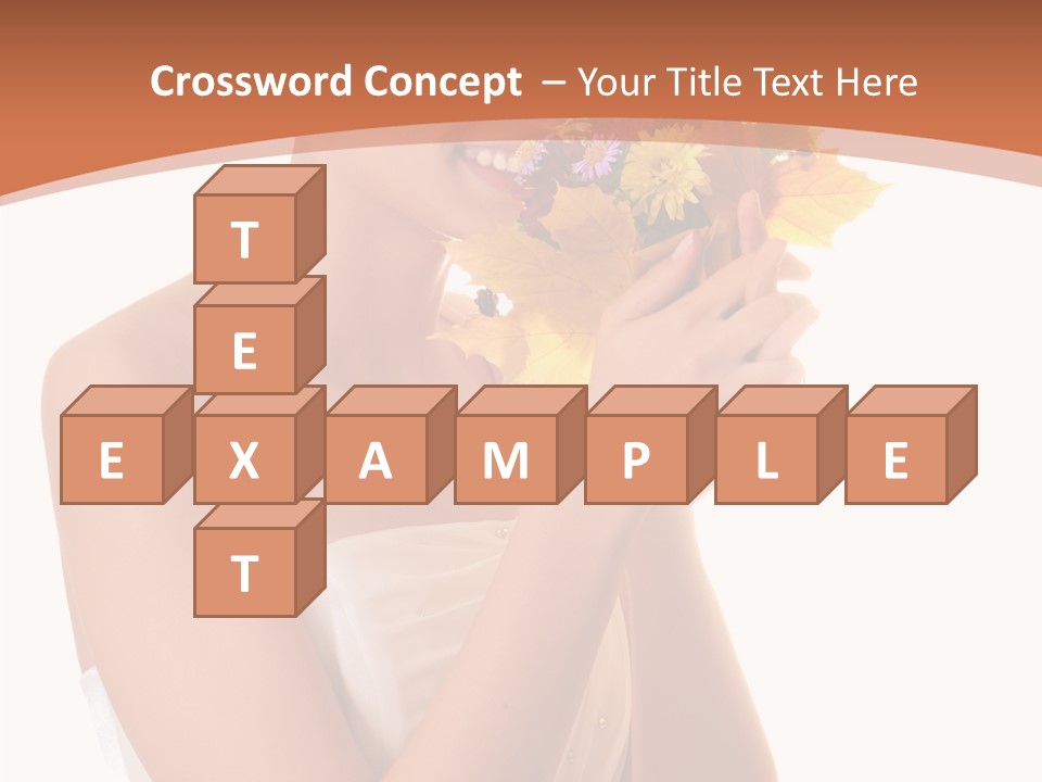 Hairstyle Flower Cheerful PowerPoint Template