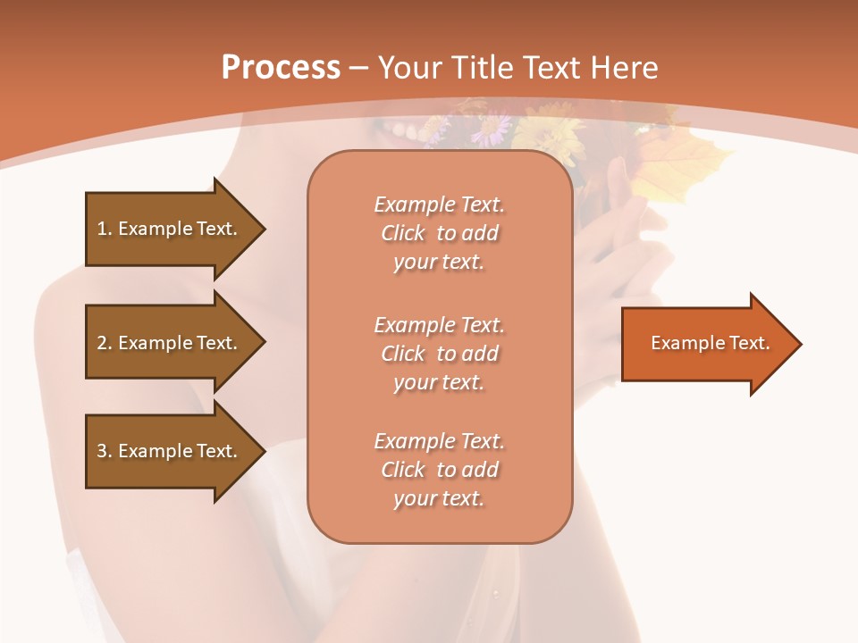 Hairstyle Flower Cheerful PowerPoint Template