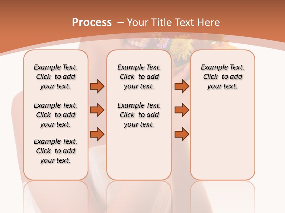 Hairstyle Flower Cheerful PowerPoint Template