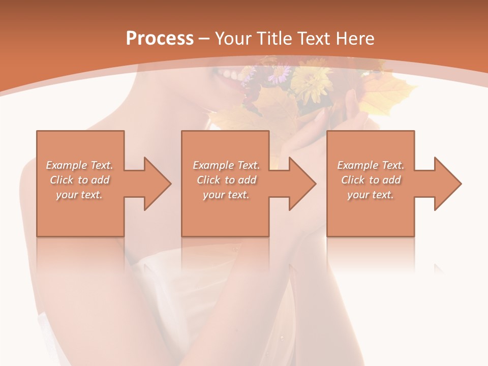 Hairstyle Flower Cheerful PowerPoint Template