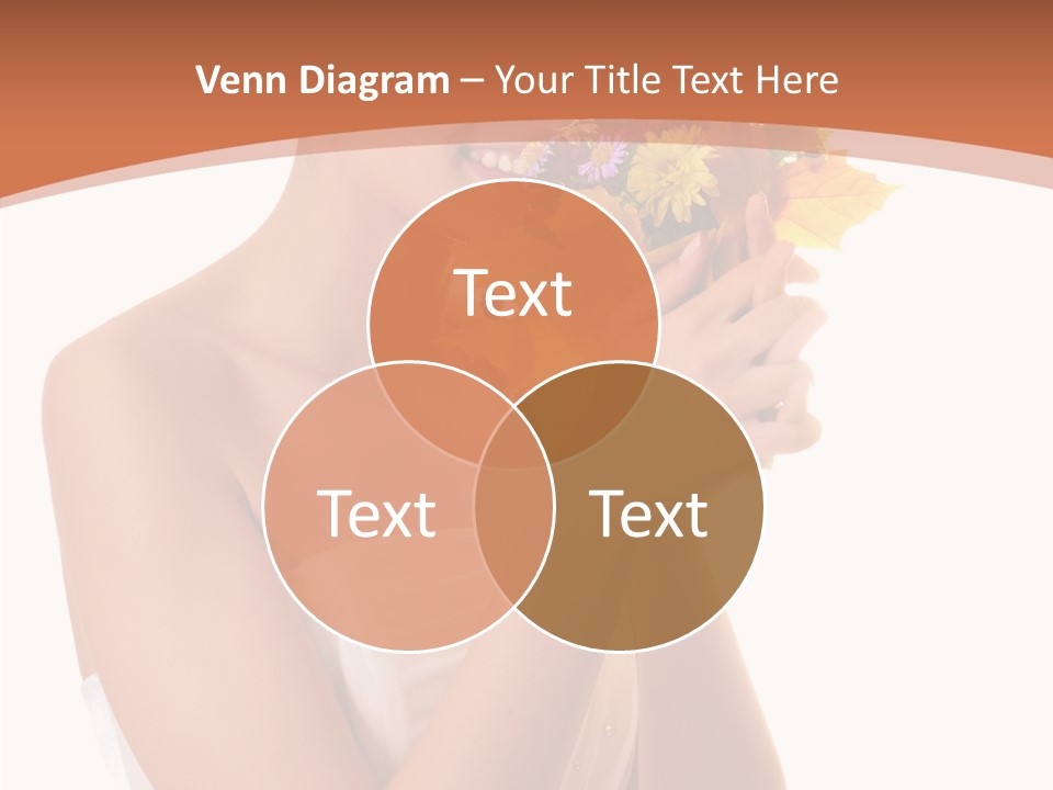 Hairstyle Flower Cheerful PowerPoint Template