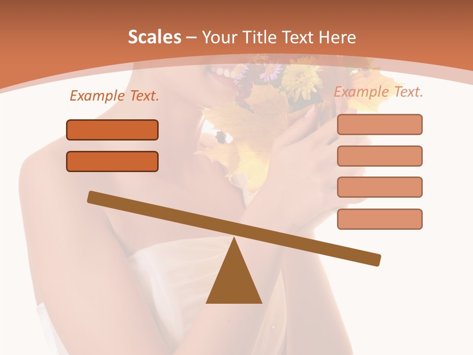 Hairstyle Flower Cheerful PowerPoint Template