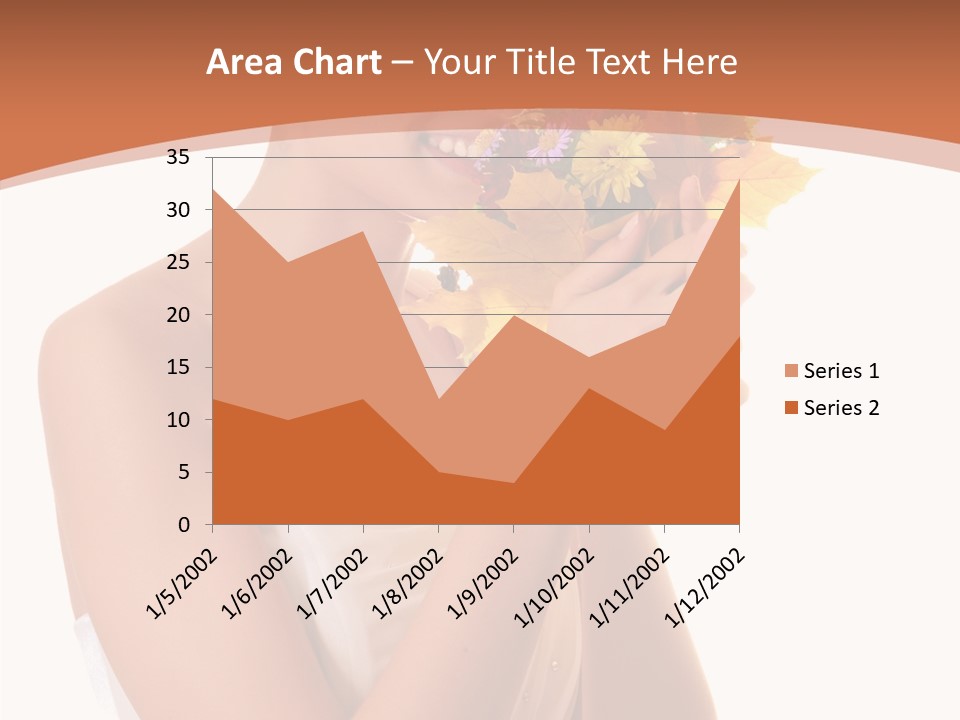 Hairstyle Flower Cheerful PowerPoint Template