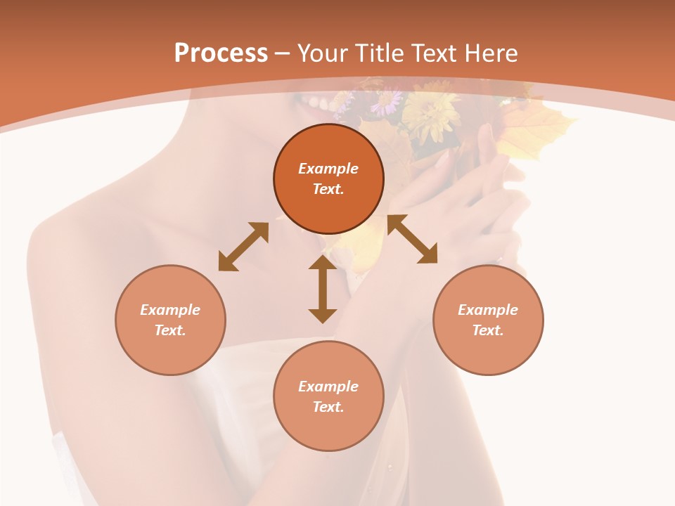 Hairstyle Flower Cheerful PowerPoint Template