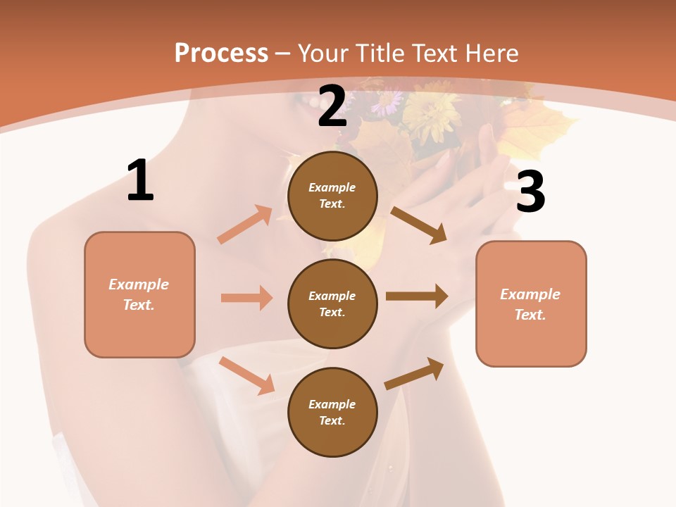 Hairstyle Flower Cheerful PowerPoint Template