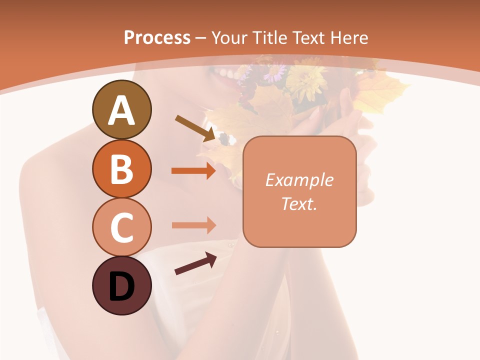 Hairstyle Flower Cheerful PowerPoint Template