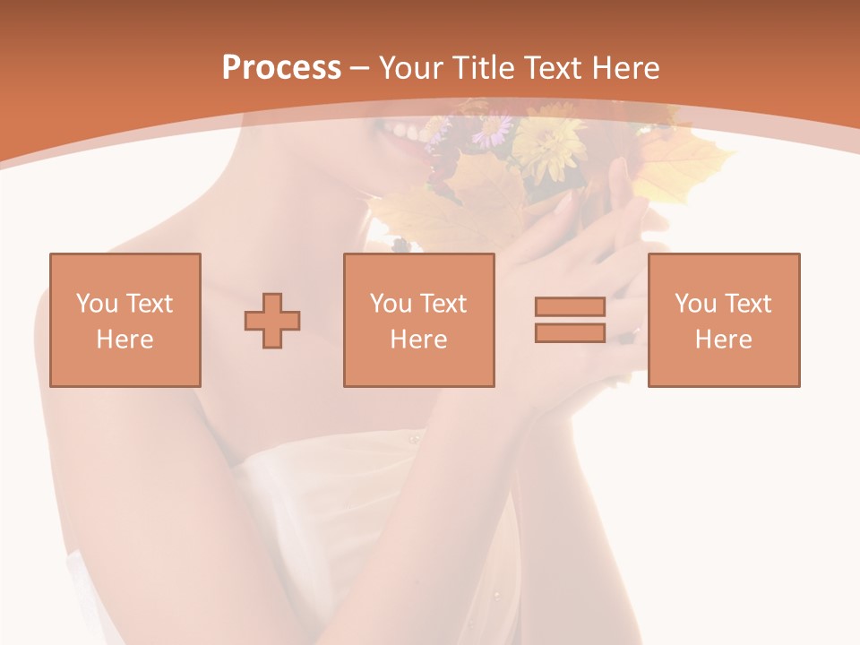 Hairstyle Flower Cheerful PowerPoint Template