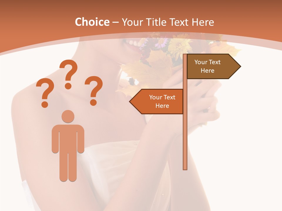 Hairstyle Flower Cheerful PowerPoint Template