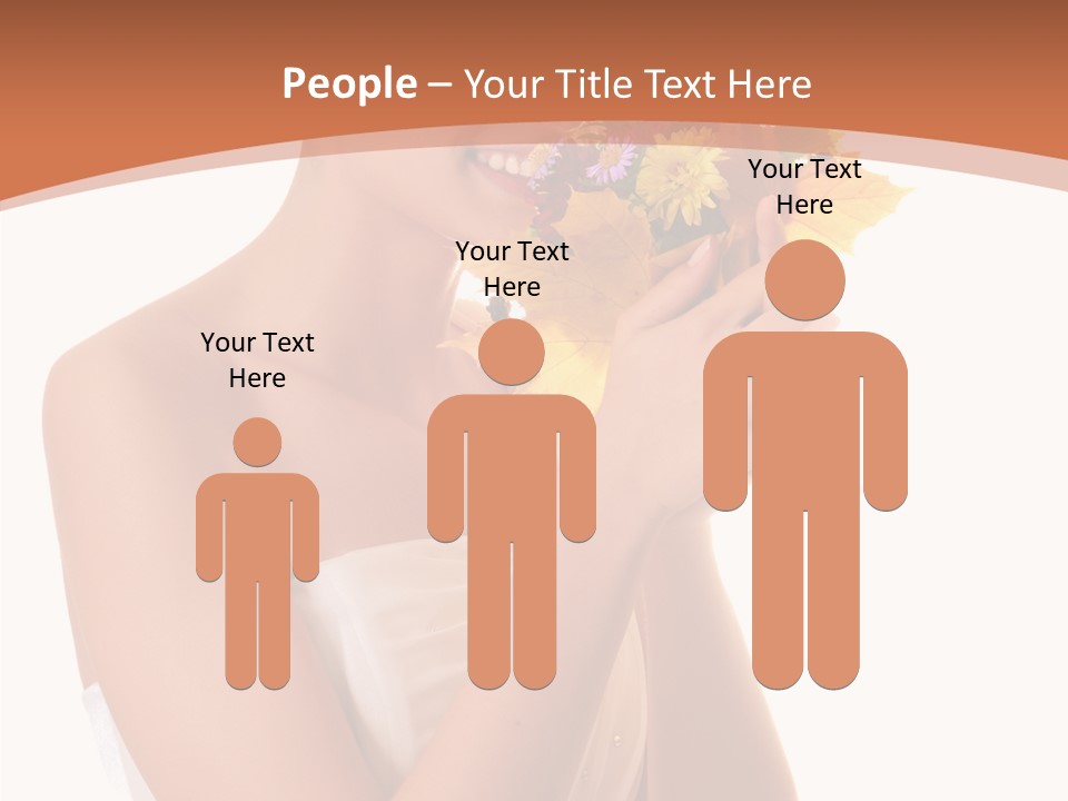 Hairstyle Flower Cheerful PowerPoint Template