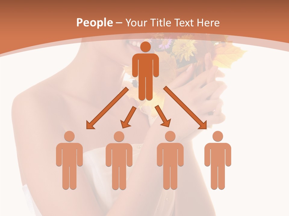 Hairstyle Flower Cheerful PowerPoint Template