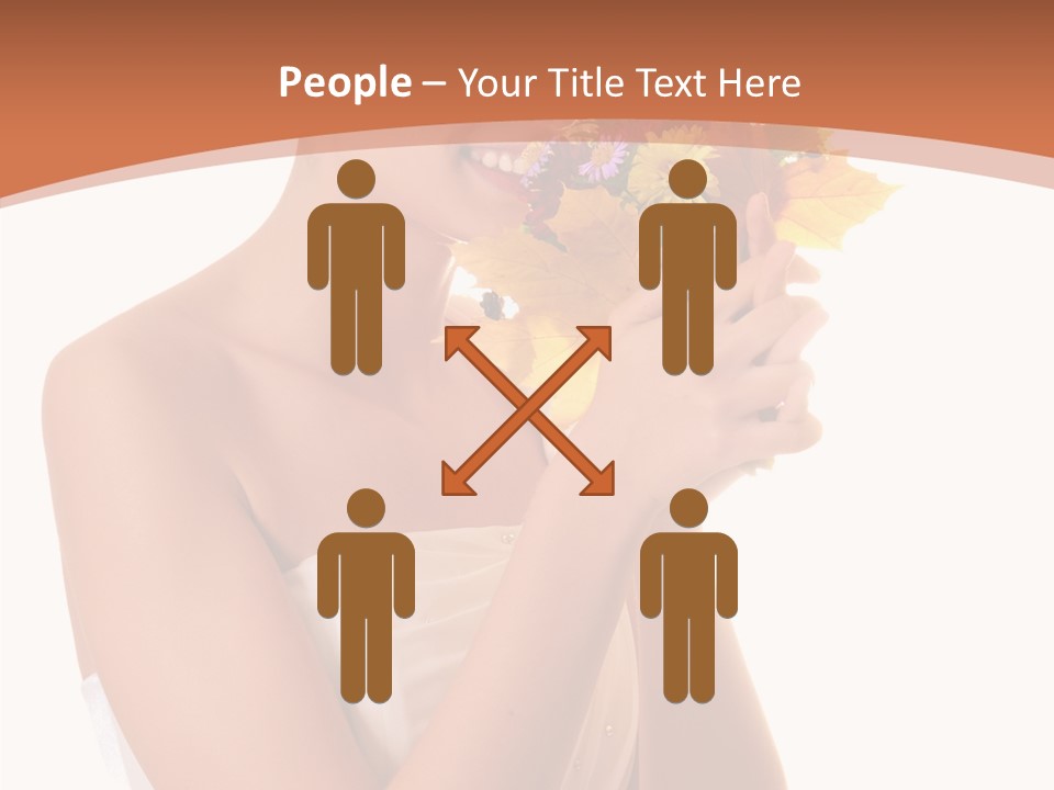 Hairstyle Flower Cheerful PowerPoint Template