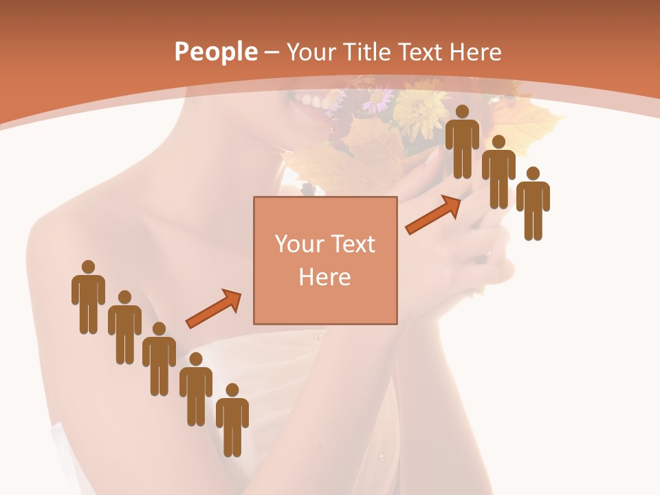 Hairstyle Flower Cheerful PowerPoint Template