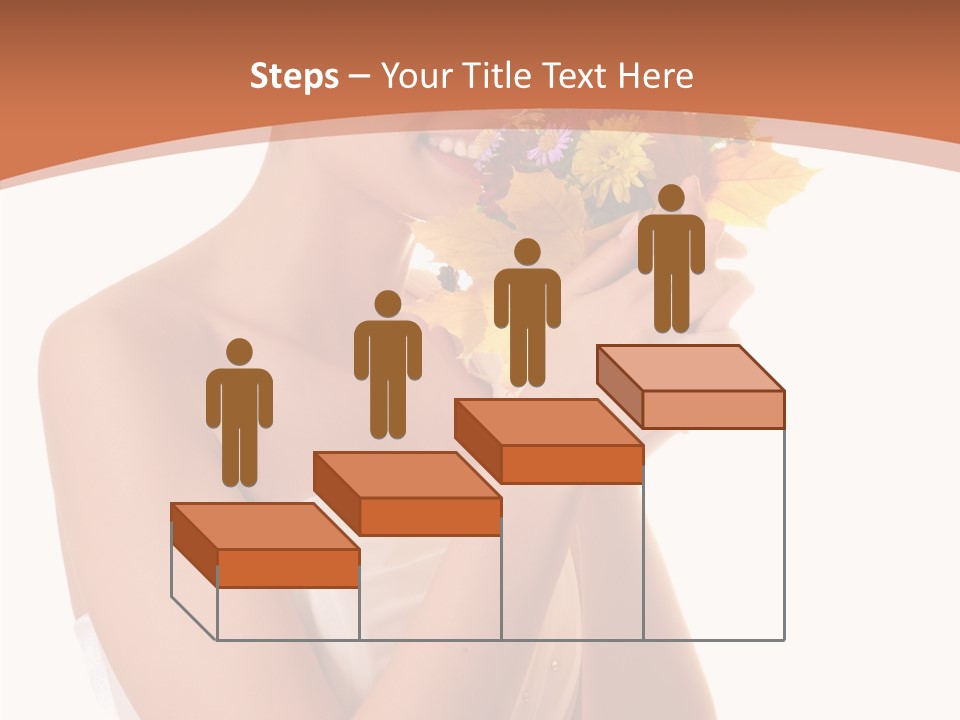 Hairstyle Flower Cheerful PowerPoint Template