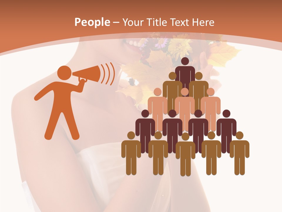 Hairstyle Flower Cheerful PowerPoint Template