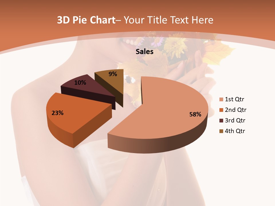 Hairstyle Flower Cheerful PowerPoint Template