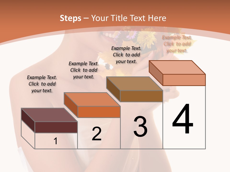 Hairstyle Flower Cheerful PowerPoint Template