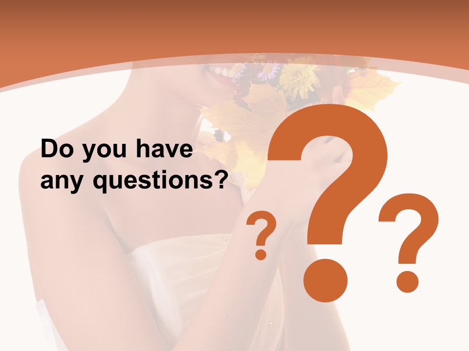 Hairstyle Flower Cheerful PowerPoint Template