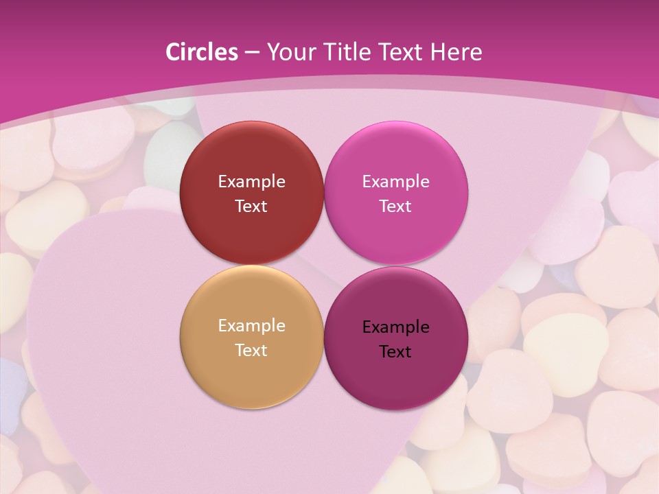 Candy Flirt Blank PowerPoint Template