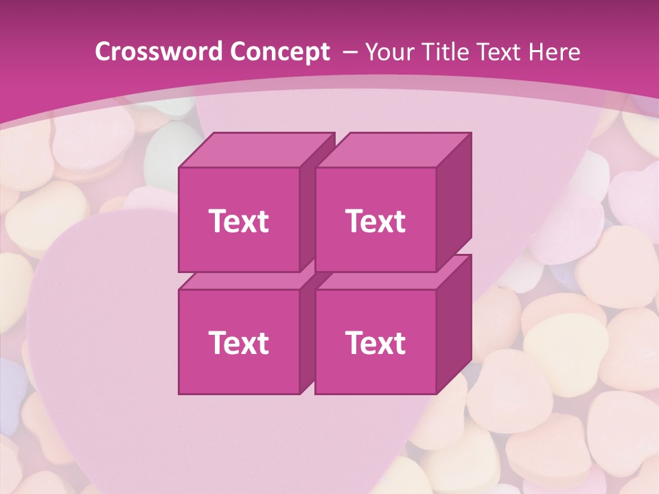 Candy Flirt Blank PowerPoint Template