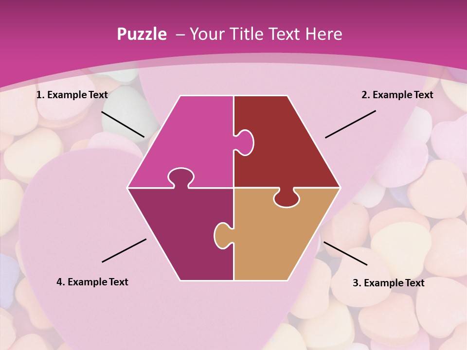 Candy Flirt Blank PowerPoint Template