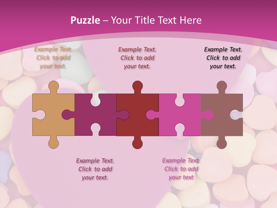 Candy Flirt Blank PowerPoint Template